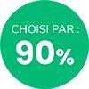 Choisi par 90%